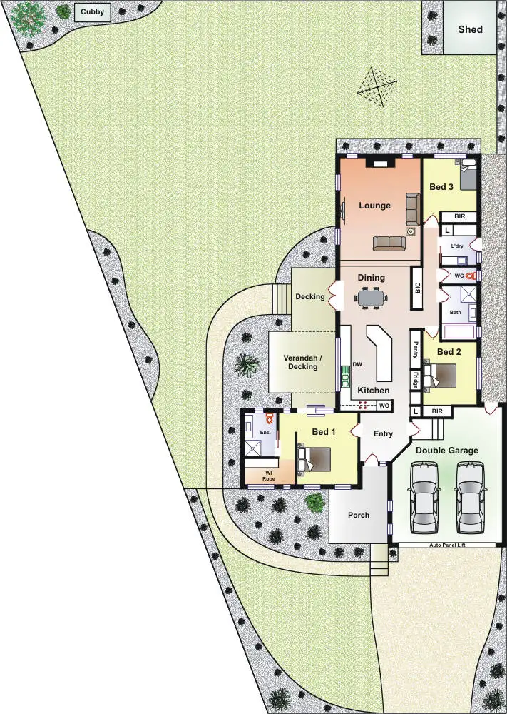 Floorplan of Homely house listing, 48 Warrain Ave, Rosebud VIC