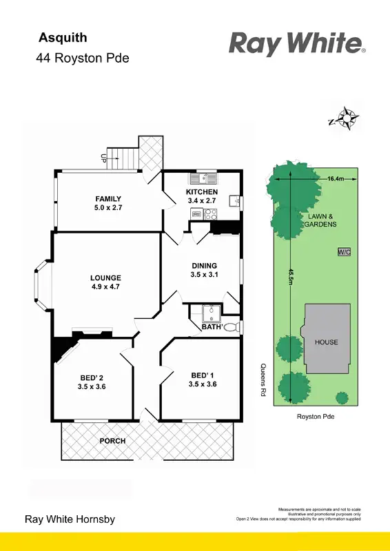 Floorplan of Homely house listing, 44 Royston Pde, Asquith NSW