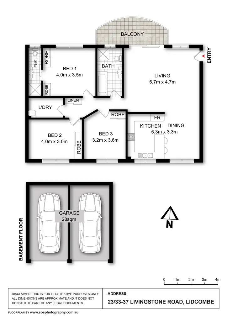 Floorplan of Homely apartment listing, 23/33-37 Livingstone Rd, Lidcombe NSW