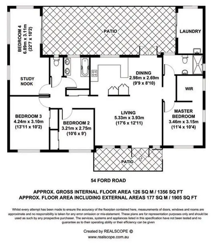 Floorplan of Homely house listing, 54 Fort Rd, Oxley QLD