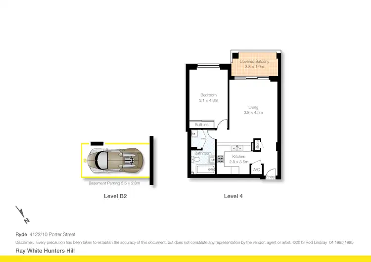 Floorplan of Homely unit listing, 4122/10 Porter St, Ryde NSW