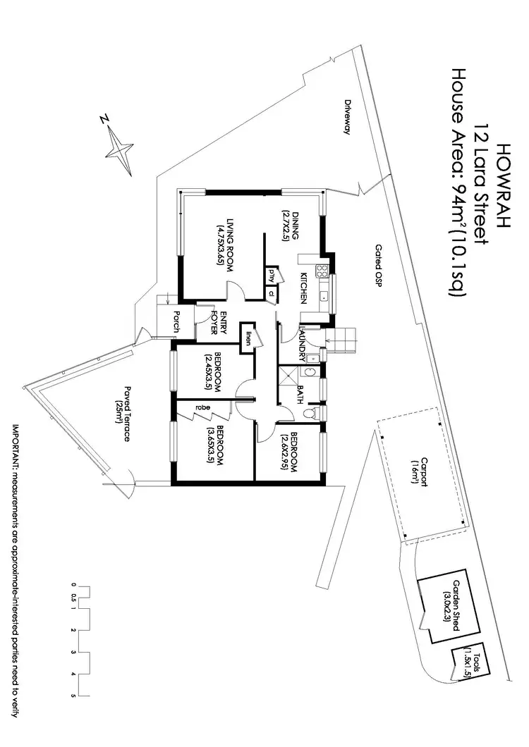 Floorplan of Homely house listing, 12 Lara St, Howrah TAS