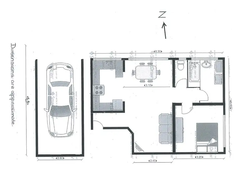 Floorplan of Homely unit listing, 6/74 Hunter St, Hornsby NSW