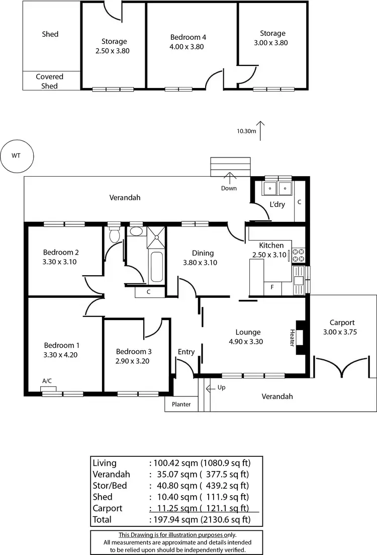 Floorplan of Homely house listing, 20 and 22 Hudson Ave, Rostrevor SA