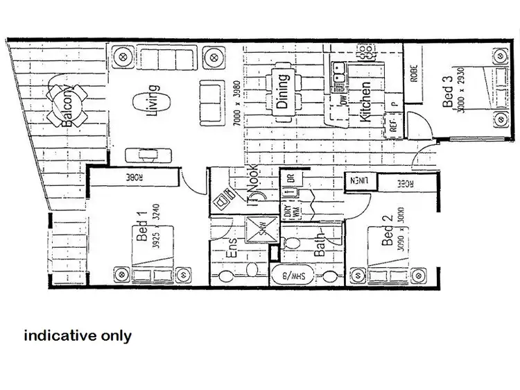 Floorplan of Homely apartment listing, 2/10 Vernon Tce, Newstead QLD
