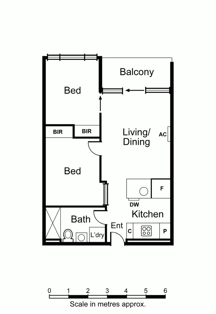 Floorplan of Homely apartment listing, 502/33 Mackenzie St, Melbourne (CBD) VIC