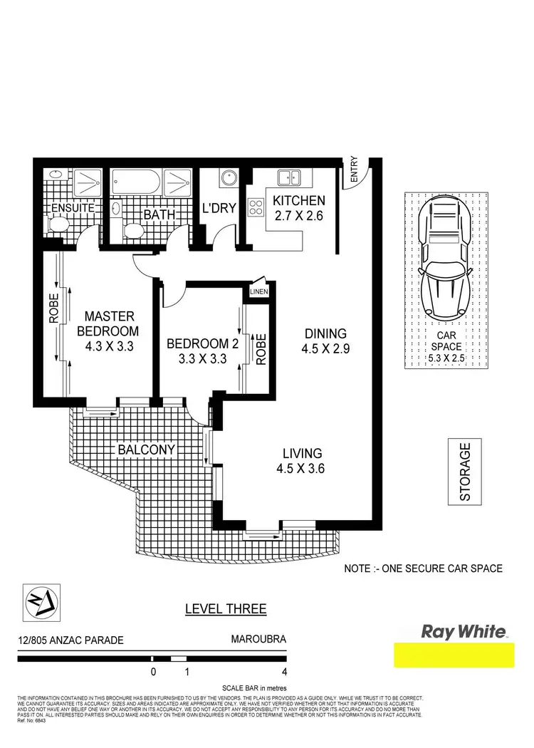 Floorplan of Homely apartment listing, 12/805 Anzac Pde, Maroubra NSW