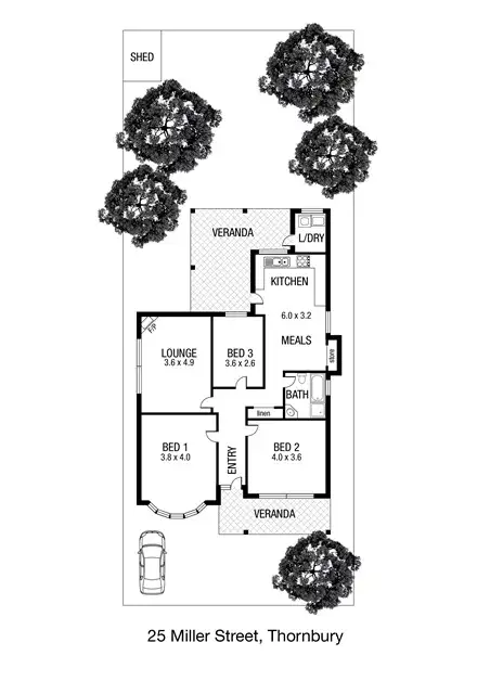 Floorplan of Homely house listing, 25 Miller St, Thornbury VIC