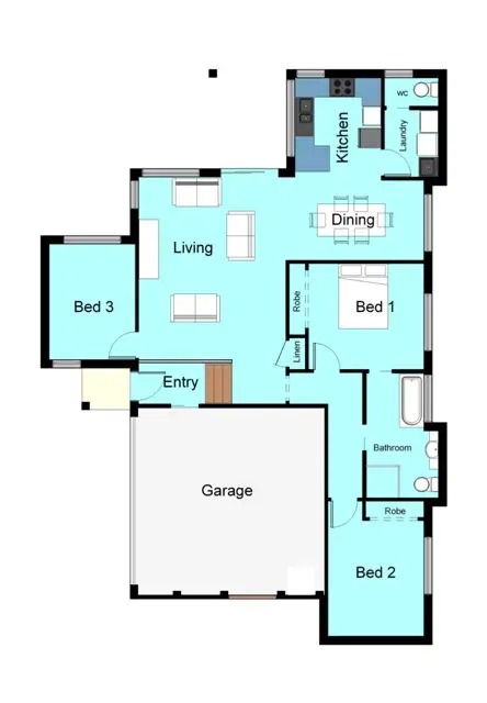 Floorplan of Homely house listing, 14A Hannah St, Wallsend NSW