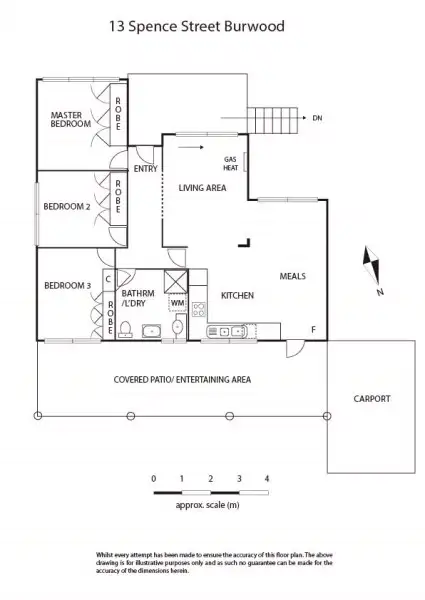 Floorplan of Homely house listing, 13 Spence St, Burwood VIC