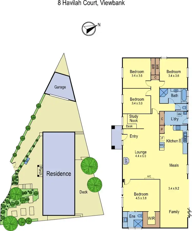 Floorplan of Homely house listing, 8 Havilah Ct, Viewbank VIC