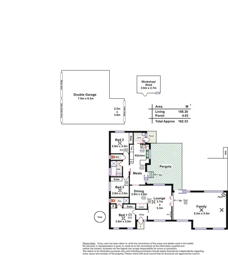 Floorplan of Homely house listing, 1 John St, Morphett Vale SA