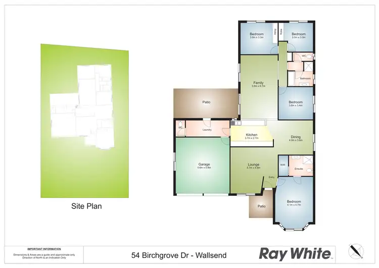 Floorplan of Homely house listing, 54 Birchgrove Dr, Wallsend NSW