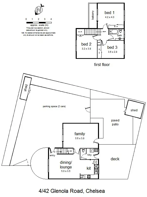 Floorplan of Homely unit listing, 4/42 Glenola Rd, Chelsea VIC