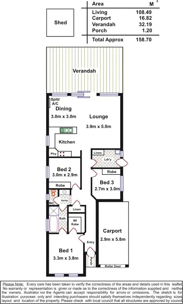 Floorplan of Homely house listing, 21 Axminister Cres, Craigmore SA