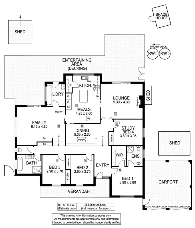 Floorplan of Homely house listing, 44 Vincent Blvd, Flagstaff Hill SA