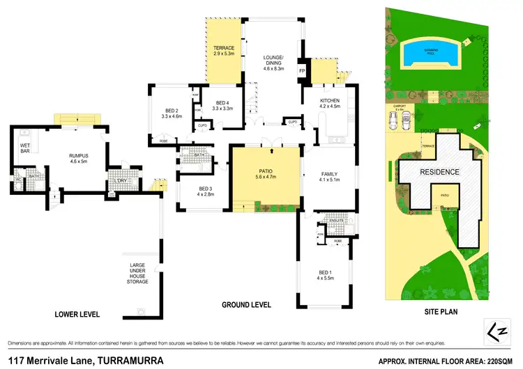 Floorplan of Homely house listing, 117 Merrivale Lane, Turramurra NSW