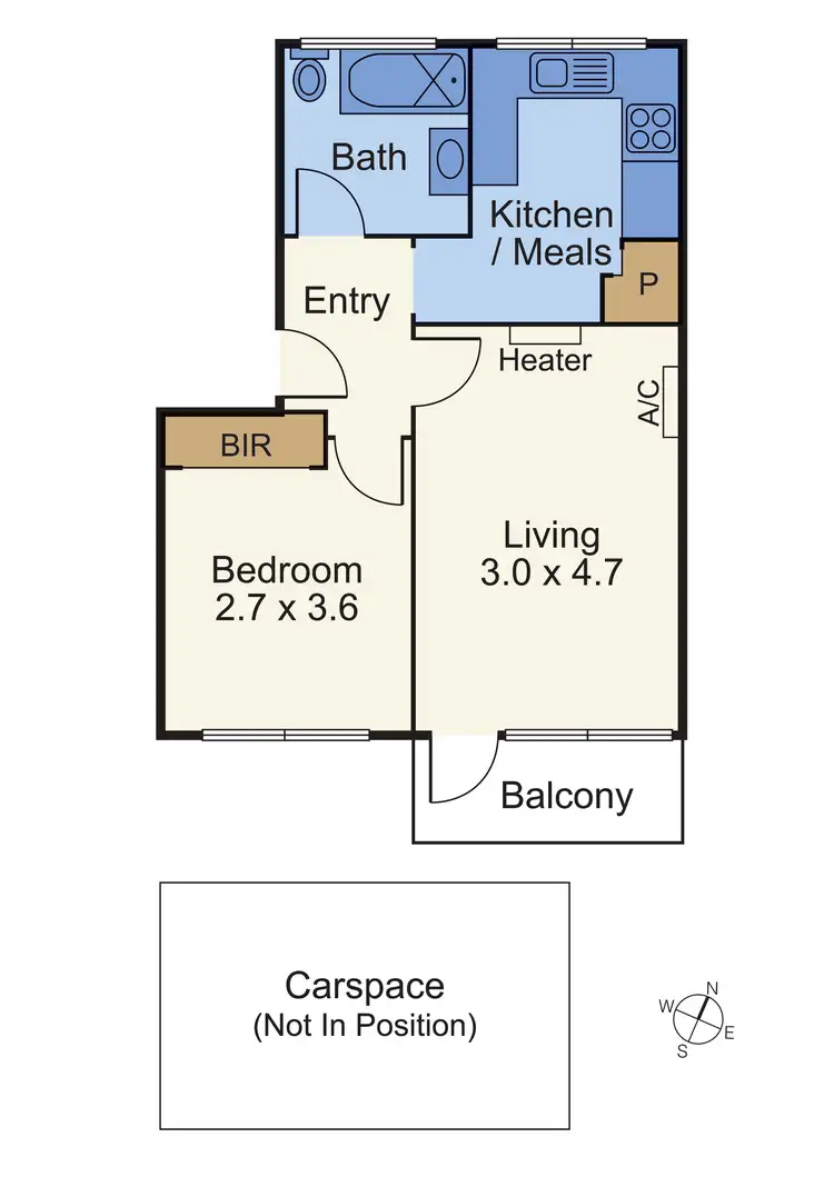 Floorplan of Homely unit listing, 24/14 Mitford St, St Kilda VIC