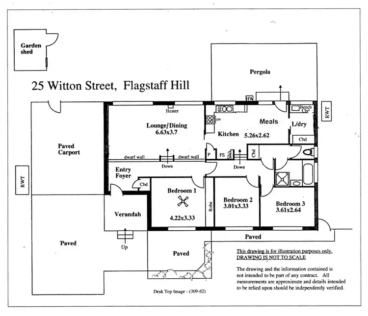 Floorplan of Homely house listing, 25 Witton St, Flagstaff Hill SA