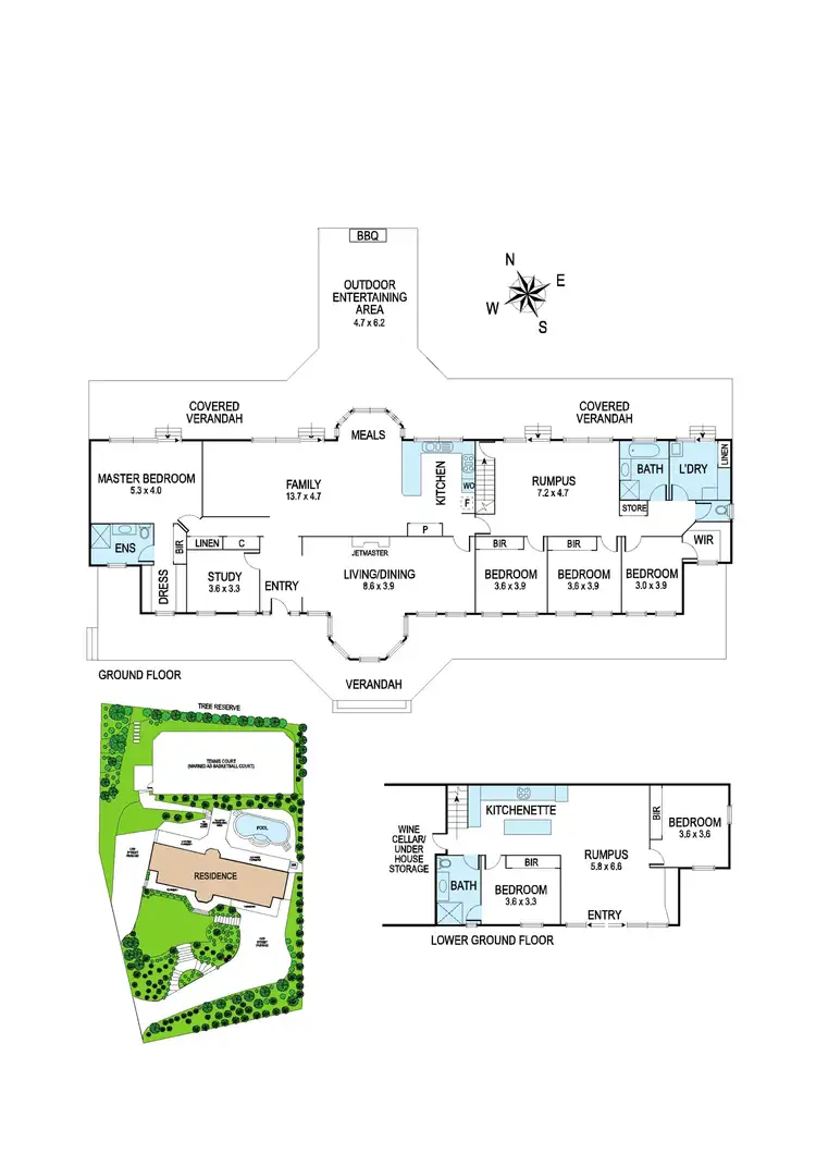 Floorplan of Homely house listing, 14 Batskos Drive (The Rise), Warrandyte VIC