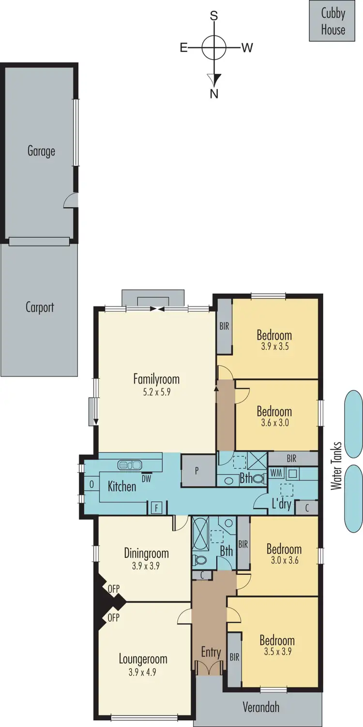 Floorplan of Homely house listing, 76 Dallas Ave, Hughesdale VIC