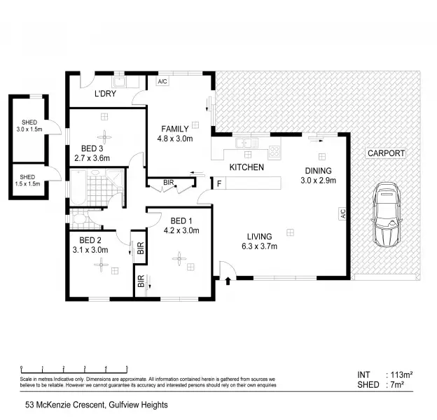 Floorplan of Homely house listing, 53 McKenzie Cres, Gulfview Heights SA