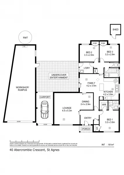 Floorplan of Homely house listing, 40 Abercrombie Cres, St Agnes SA