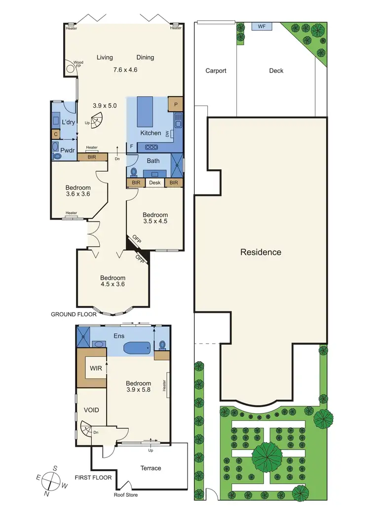 Floorplan of Homely house listing, 8 Dryden St, Elwood VIC