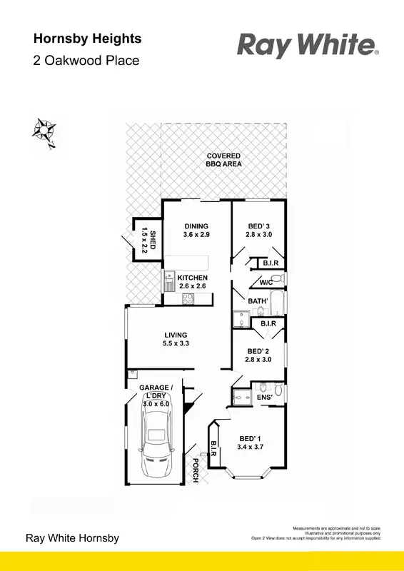 Floorplan of Homely house listing, 2 Oakwood Pl, Hornsby Heights NSW