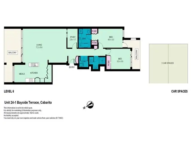 Floorplan of Homely apartment listing, 24/1 Bayside Tce, Cabarita NSW