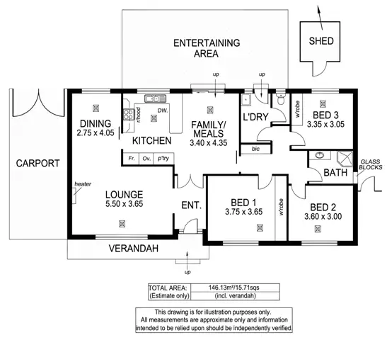 Floorplan of Homely house listing, 32 Gorelon Dr, Flagstaff Hill SA