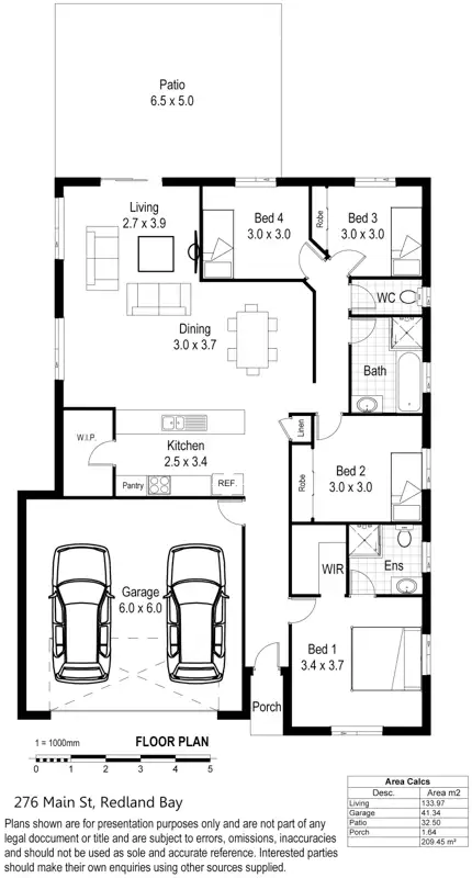 Floorplan of Homely house listing, 276 Main St, Redland Bay QLD