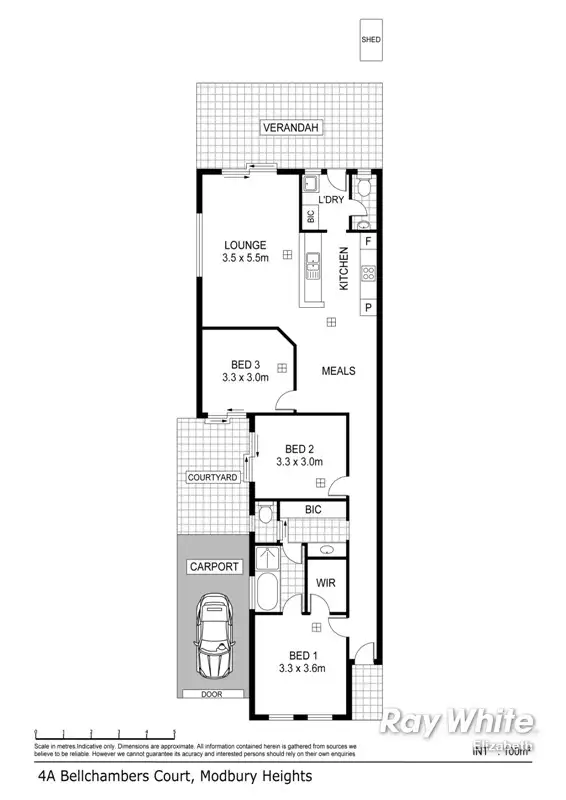 Floorplan of Homely house listing, 4A Bellchambers Ct, Modbury Heights SA