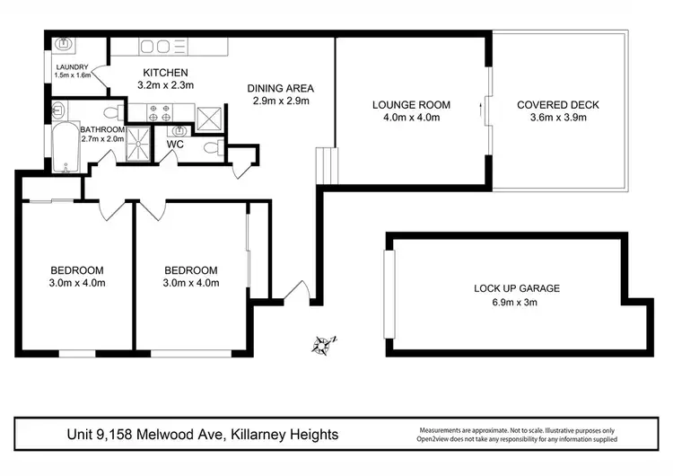 Floorplan of Homely unit listing, 9/158 Melwood Ave, Killarney Heights NSW