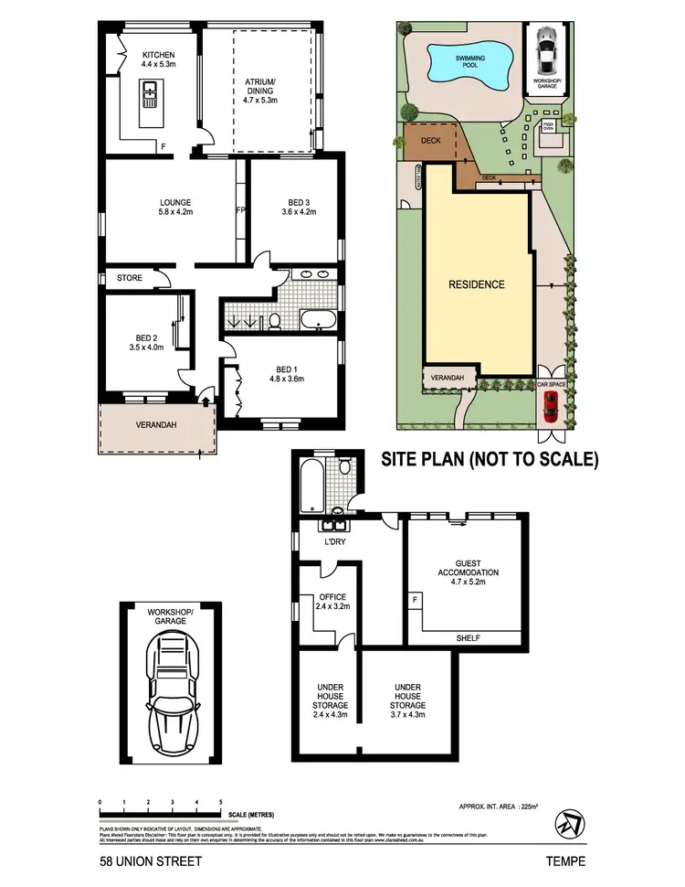 Floorplan of Homely house listing, 58 Union St, Tempe NSW