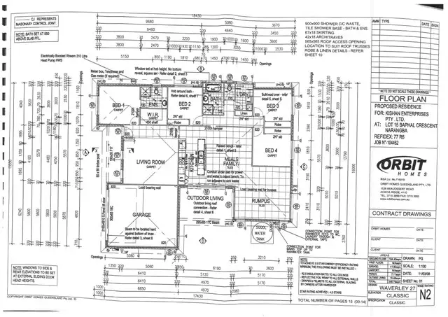 Floorplan of Homely house listing, 34 Baphal Cres, Narangba QLD