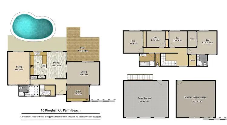 Floorplan of Homely house listing, 16 Kingfish Ct, Palm Beach QLD