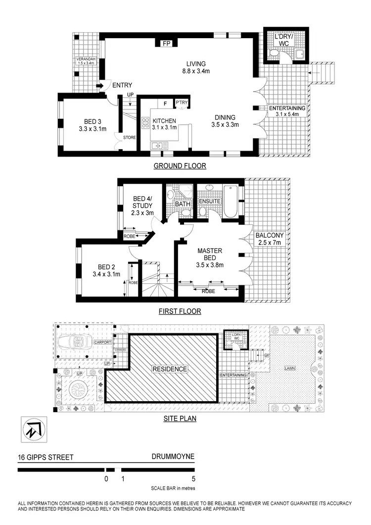 Floorplan of Homely house listing, 16 Gipps St, Drummoyne NSW