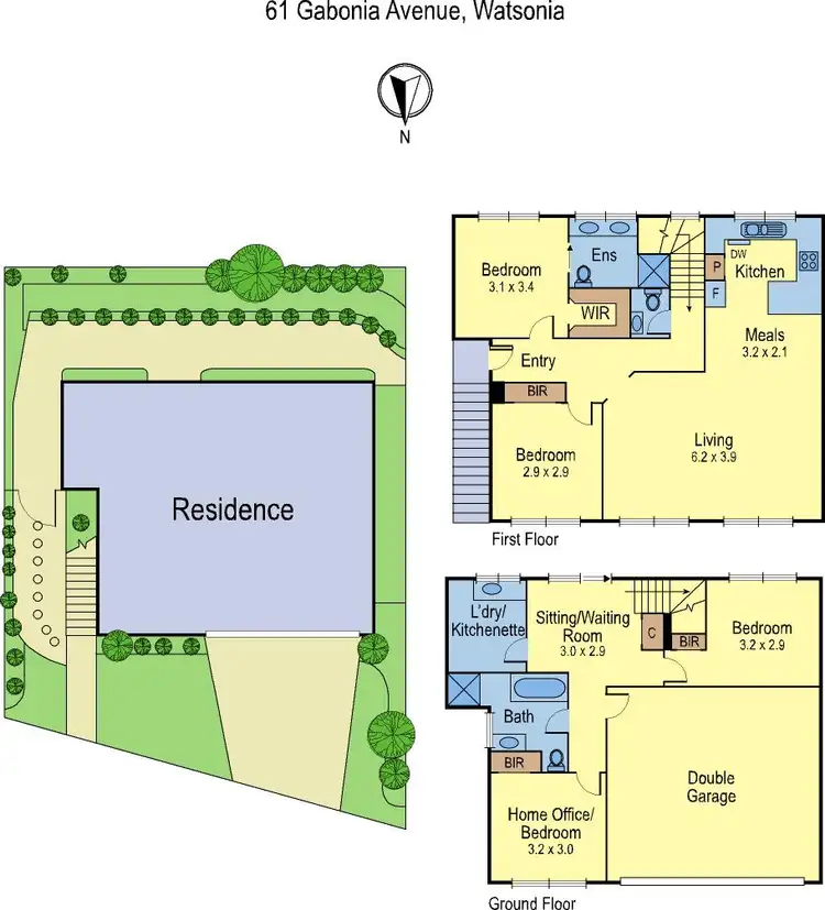 Floorplan of Homely house listing, 61 Gabonia Ave, Watsonia VIC
