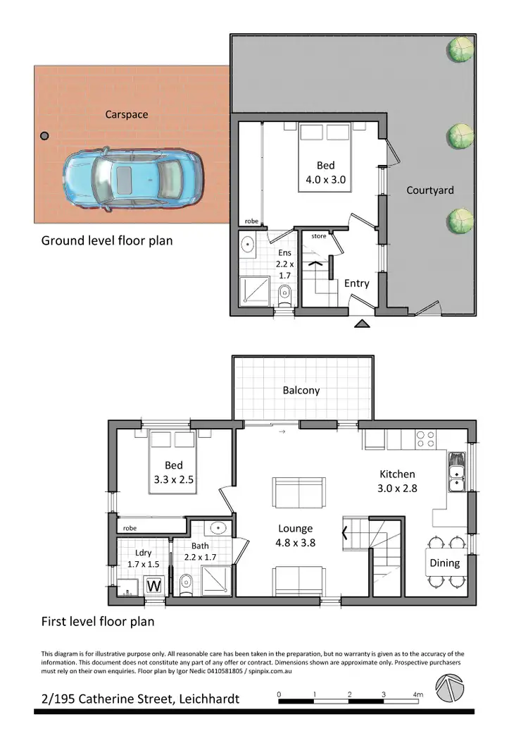 Floorplan of Homely house listing, 2/195 Catherine St, Leichhardt NSW