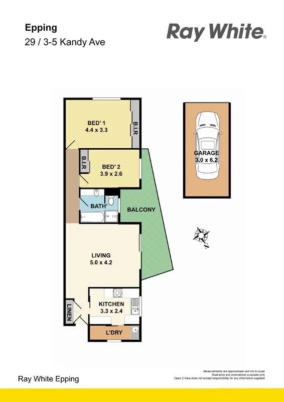 Floorplan of Homely apartment listing, 29/3-5 Kandy Ave, Epping NSW