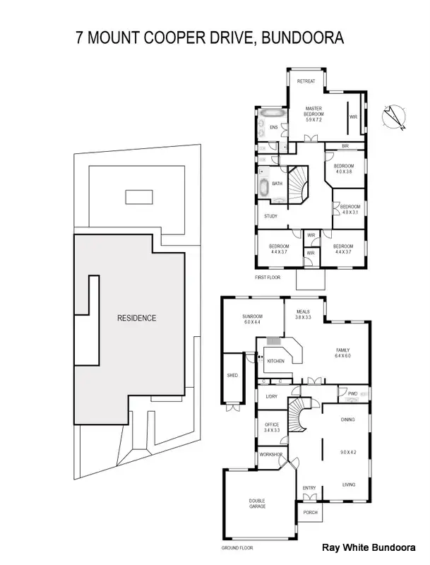 Floorplan of Homely house listing, 7 Mt Cooper Dr, Bundoora VIC