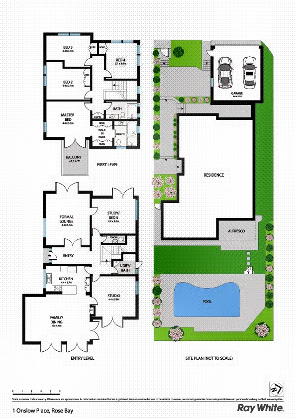 Floorplan of Homely house listing, 1 Onslow Pl, Rose Bay NSW