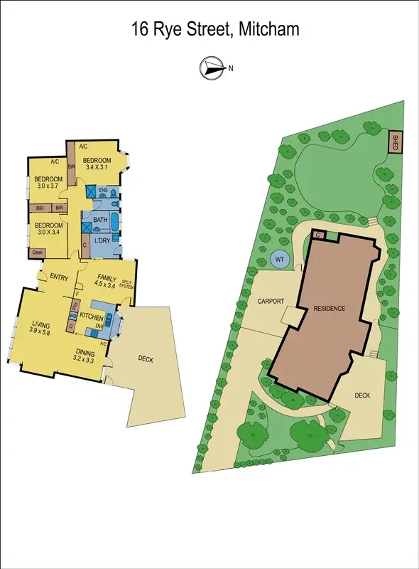 Floorplan of Homely house listing, 16 Rye St, Mitcham VIC