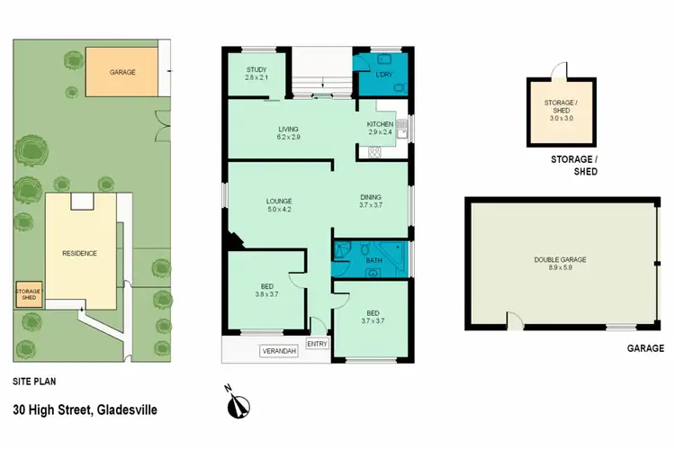 Floorplan of Homely house listing, 30 High St, Gladesville NSW
