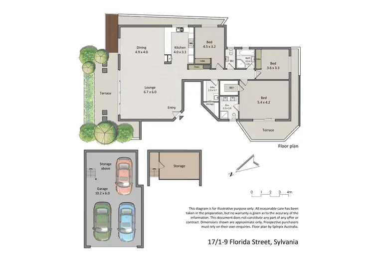 Floorplan of Homely apartment listing, 17/1-9 Florida St, Sylvania NSW