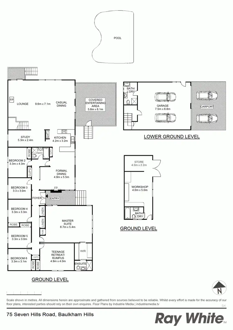 Floorplan of Homely house listing, 75 Seven Hills Rd, Baulkham Hills NSW