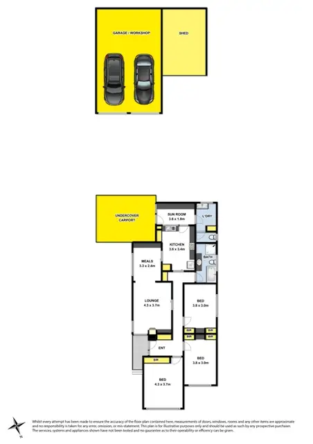 Floorplan of Homely house listing, 15 Calder St, Manifold Heights VIC