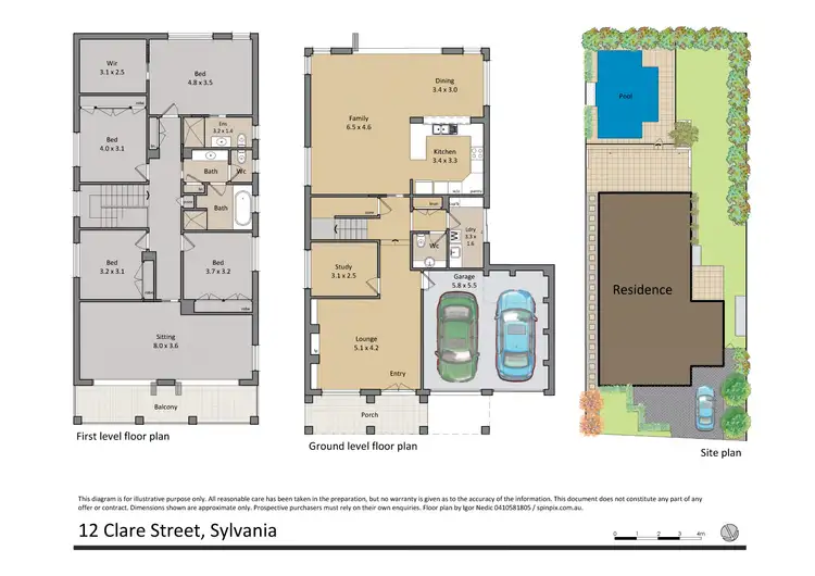 Floorplan of Homely house listing, 12 Clare St, Sylvania NSW