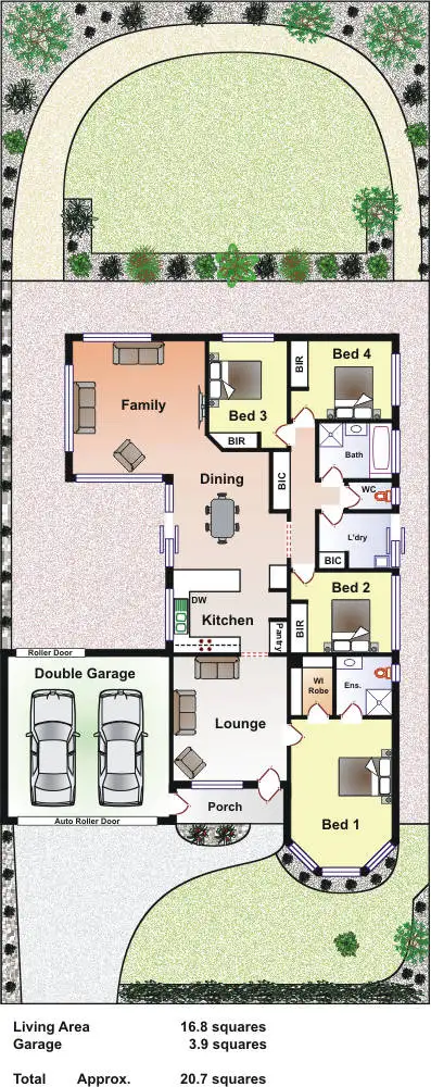 Floorplan of Homely house listing, 15 Josie Pl, Rosebud VIC